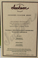 Load image into Gallery viewer, New Jackson Custom Shop Thunder Mod San Dimas HH Nitro Relic Acapulco Gold #XN010522 (PDX)