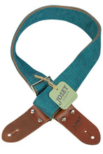 Load image into Gallery viewer, Josey Artisan Guitar Straps - Peacock Blue (PDX)