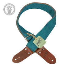 Load image into Gallery viewer, Josey Artisan Guitar Straps - Peacock Blue (PDX)