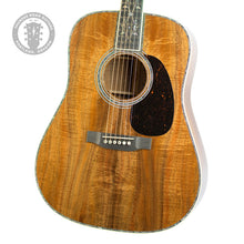 Load image into Gallery viewer, New Martin Custom Shop Dreadnaught Style-42 Broad Flame Koa Natural w/Vine of Harmonics Inlays #3047140 (PDX)