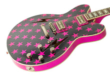 Load image into Gallery viewer, New Rock N Roll Relics Lightning Relic Black & Pink Sparkle Stars #252014 (PDX)
