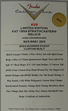 Load image into Gallery viewer, New Fender Custom Shop 70th Anniversary Limited Edition Fat '54 Stratocaster Relic Aged Cimarron Red #LXX0053 (PDX)