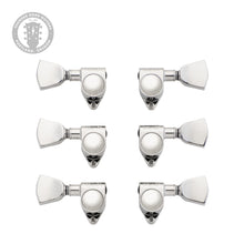 Load image into Gallery viewer, Gibson Modern Nickel Machine Head Tuner Set w/Metal Buttons (PDX)
