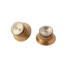 Load image into Gallery viewer, Gibson Top Hat Knobs Gold w/Gold Metal Insert 4pcs. (PDX)