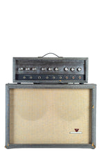 Load image into Gallery viewer, 1960s Silvertone 1484 Amplifier Head and 2x12 Cab Gray Tolex w/Foot Switch (PDX)