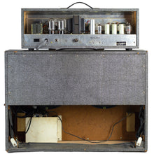Load image into Gallery viewer, 1960s Silvertone 1484 Amplifier Head and 2x12 Cab Gray Tolex w/Foot Switch (PDX)