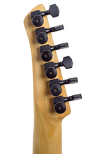 Load image into Gallery viewer, Used Unknown Builder Fanned Fret Double Cut Guitar Gloss Natural Burl #NSN (PDX)