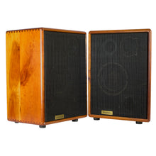 Load image into Gallery viewer, Used Daedalus W-803 Acoustic Guitar Speaker Cabinets Pair Natural Wood #NSN (PDX)
