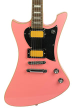 Load image into Gallery viewer, Used PureSalem La Bruja Offset Electric Guitar Pink w/Gold Foil Humbuckers #IW23080016 (PDX)