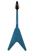 Load image into Gallery viewer, Used 2024 Gibson Custom Shop TRG Stinger Series Made-to-Measure 1967 Flying V VOS Bahama Blue #400377 (PDX)