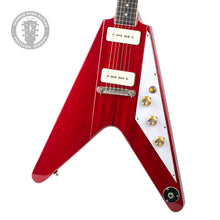 Load image into Gallery viewer, Used 2025 Banker V-Bird Lightly Aged Cherry w/OX4 P90 Pickups #0302 (PDX)