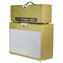Load image into Gallery viewer, Used Divided by 13 FTR 37 Head & 2X12 Cab Gold Tolex w/All Tube Spring Reverb #NSN (PDX)