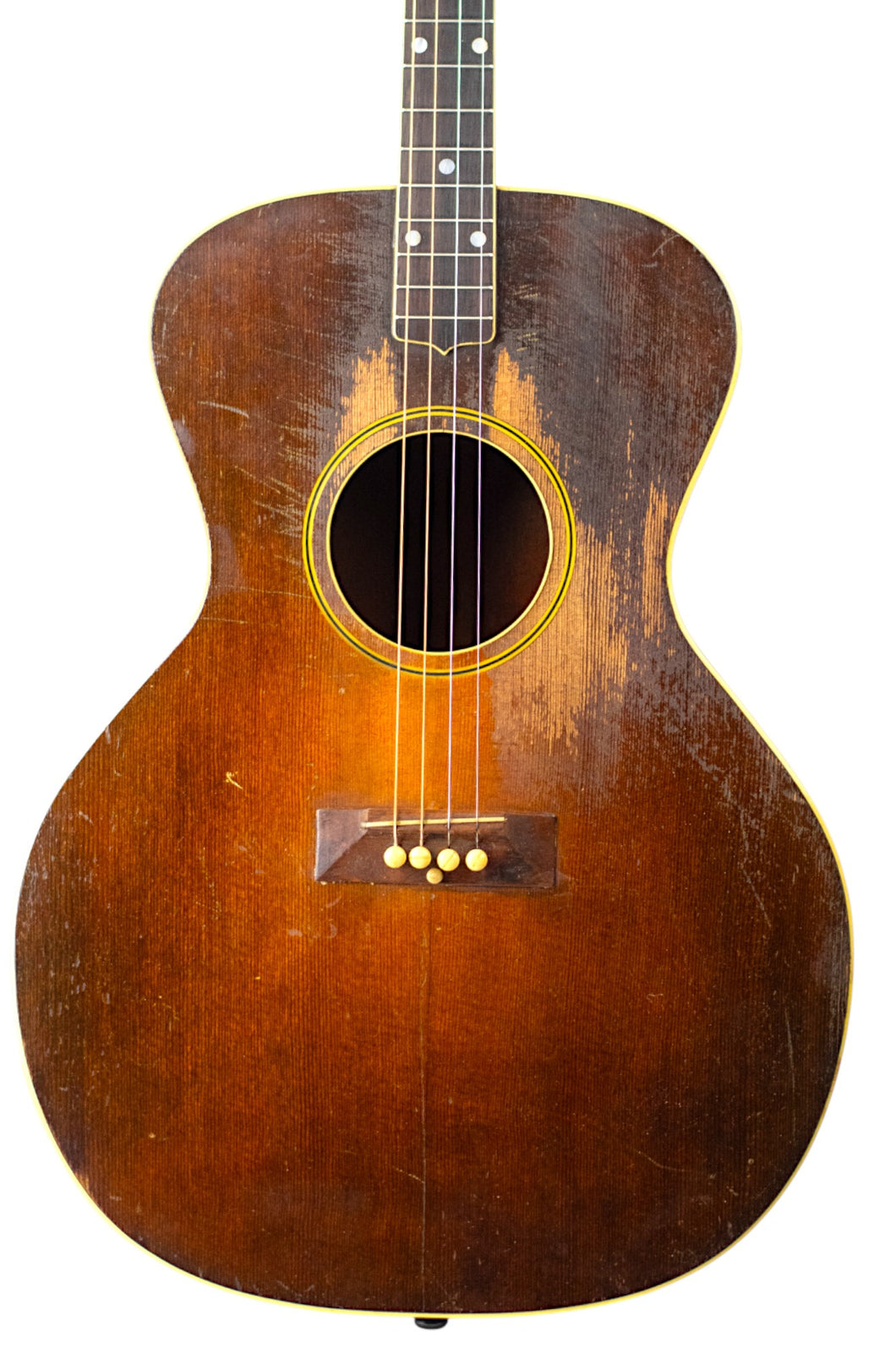 1930s Gibson TG-1 Tenor Guitar Sunburst w/Brazilian Fingerboard & Bridge #9214 (PDX)