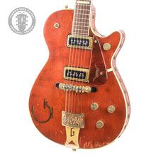 Load image into Gallery viewer, 1955 Gretsch 6130 Round Up Classic Orange w/Brazilian Rosewood Fretboard and Original Hard Shell Case #13984 (PDX)
