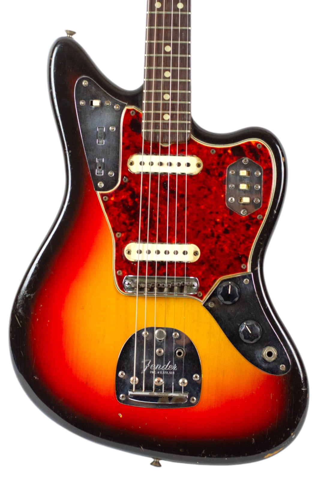 1965 Fender Jaguar 3-Tone Sunburst w/Brazilian Fingerboard & Original Case #L70956 (PDX)