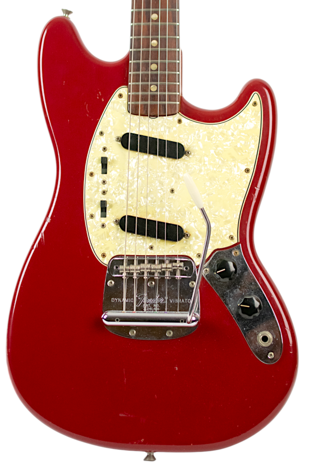 1966 Fender Mustang Dakota Red w/Original Case & Brazilian Board #186786 (PDX)
