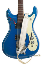 Load image into Gallery viewer, 1966 Mosrite Ventures Mark V Guitar Pacific Blue w/Original White Leather Strap #B1039 (PDX)
