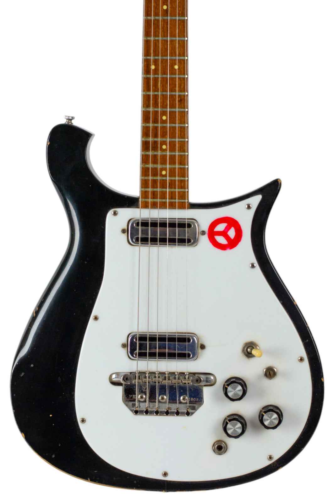 1966 Rickenbacker 450 Jetglo w/Original Hard Shell Case #FE1603 (PDX)