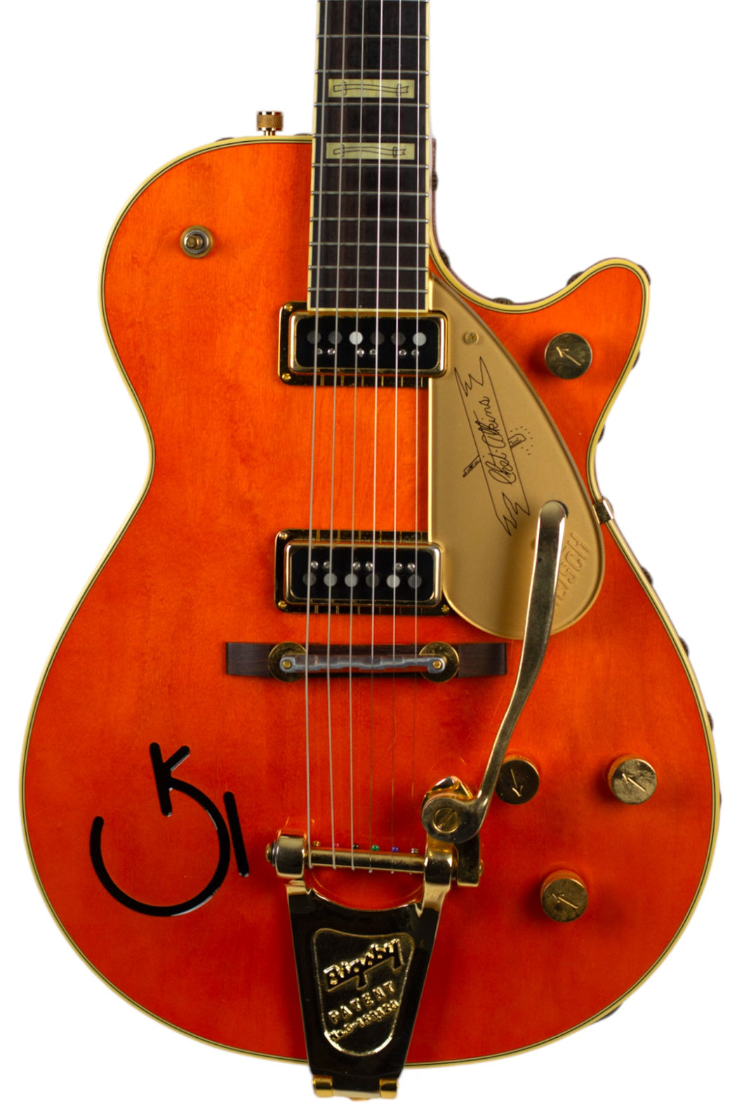 2008 Gretsch G6121-1955 Chet Atkins 125th Anniversary Round-Up Model Vintage Orange #JT08082963 (PDX)