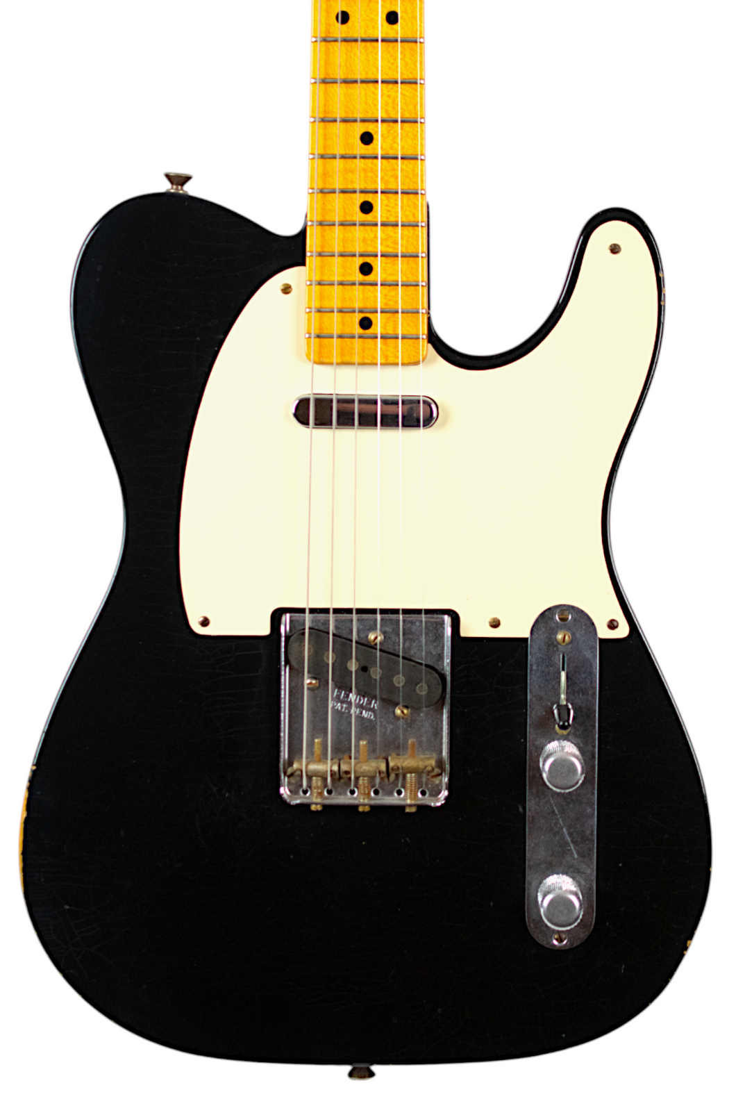2010 Fender Custom Shop Limited Edition Double Esquire Relic Black w/100 Year Old Wood #ESQ261 (PDX)