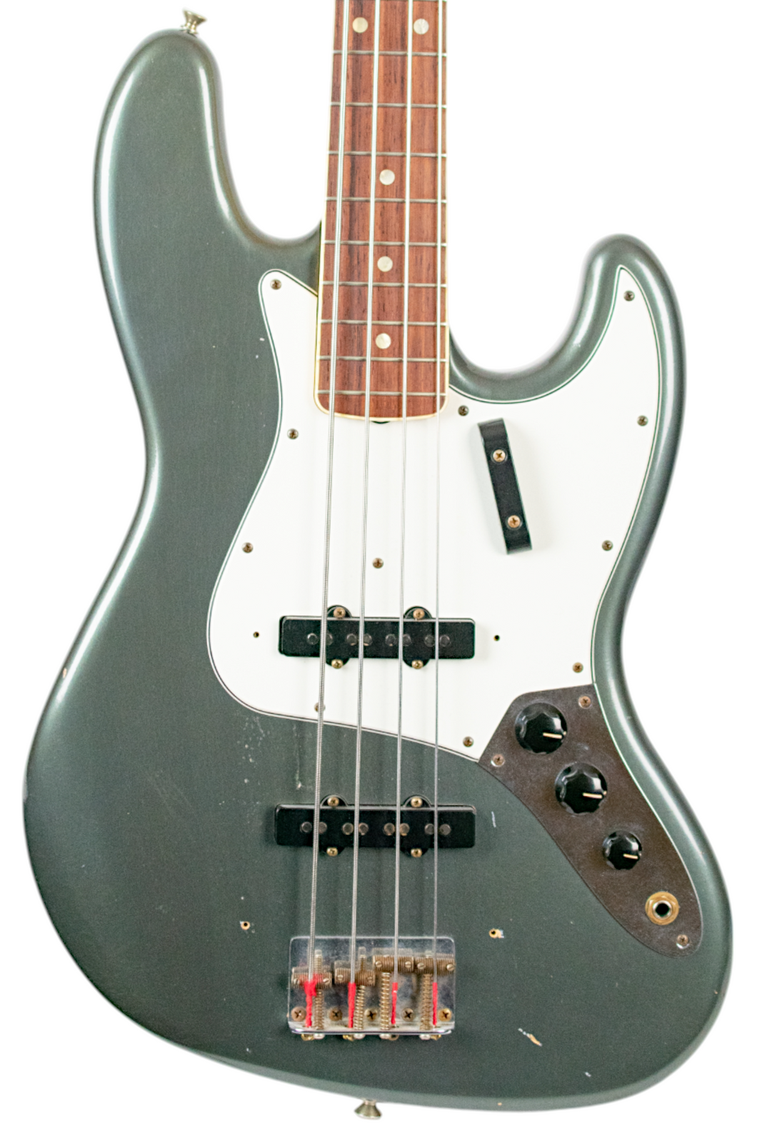 2011 Fender Custom Shop Dale Wilson Masterbuilt '66 Jazz Bass Relic Charcoal Frost #CZ518550 (PDX)