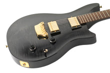 Load image into Gallery viewer, 2012 Gibson Custom Shop Double Cut "Modern" Guitar Transparent Black #CS203877 (PDX)
