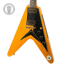 Load image into Gallery viewer, 2017 Epiphone Limited Edition Joe Bonamassa 1958 "Amos" Korina Flying V Natural w/COA &amp; Ephemera #17112300072 (PDX)
