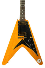 Load image into Gallery viewer, 2017 Epiphone Limited Edition Joe Bonamassa 1958 "Amos" Korina Flying V Natural w/COA &amp; Ephemera #17112300072 (PDX)
