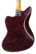 Load image into Gallery viewer, Circa 2018 TMG Ronnie Scott Jazzmaster Style Guitar Heavy Relic Aged Burgundy Mist #8010918 (PDX)
