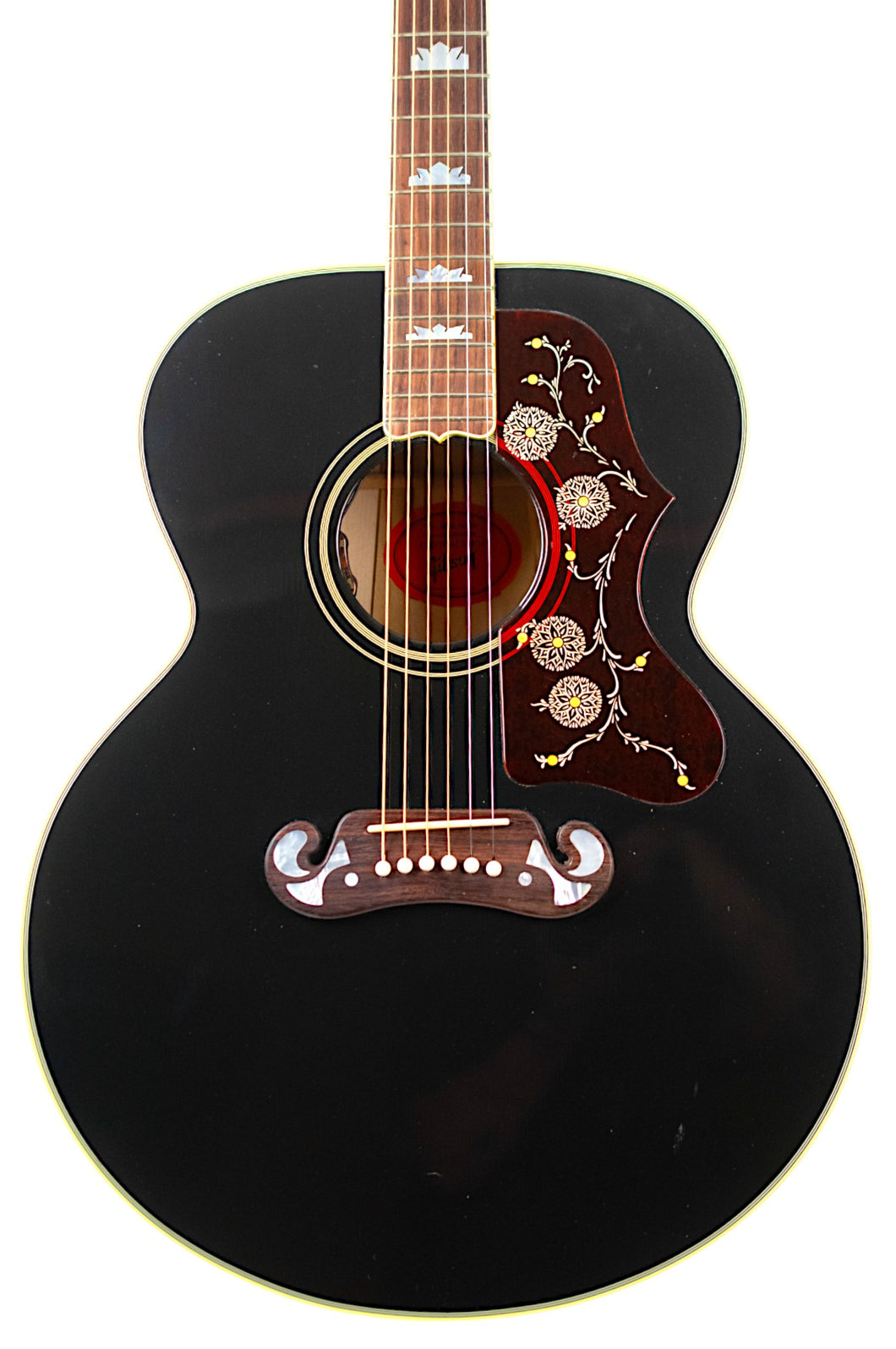 2022 Gibson Custom Shop Elvis SJ-200 Ebony Gloss Lacquer Finish w/L.R. Baggs Electronics #20592038 (PDX)