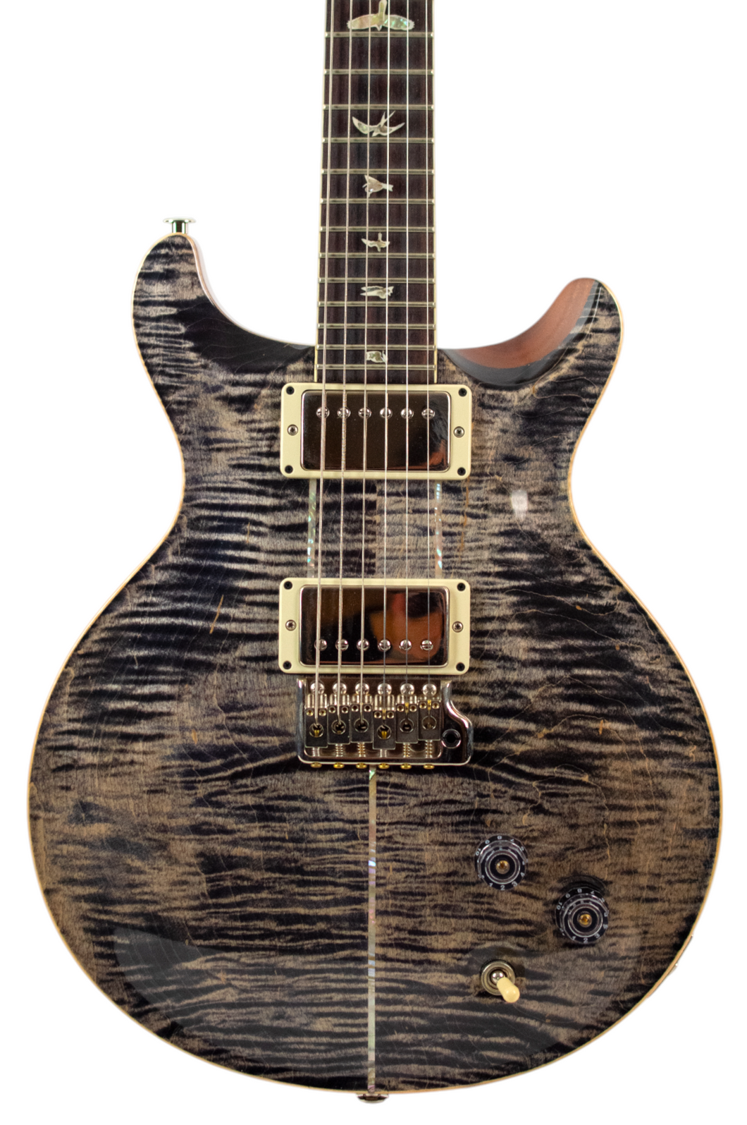2022 PRS Santana Retro Flame Maple Translucent Charcoal #220335161 (PDX)