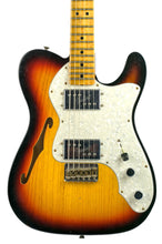 Load image into Gallery viewer, Used 2023 Fender Custom Shop Limited Edition '70s Telecaster Thinline Bleached 3-Color Sunburst Journeyman Relic #CZ571774 (PDX)
