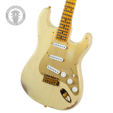 Load image into Gallery viewer, New Fender Custom Shop LTD Edition Bone Tone &#39;55 Stratocaster Relic Aged Honey Blonde w/Compound Radius #CZ571498 (PDX)
