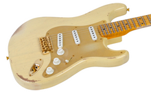 Load image into Gallery viewer, New Fender Custom Shop LTD Edition Bone Tone &#39;55 Stratocaster Relic Aged Honey Blonde w/Compound Radius #CZ571498 (PDX)
