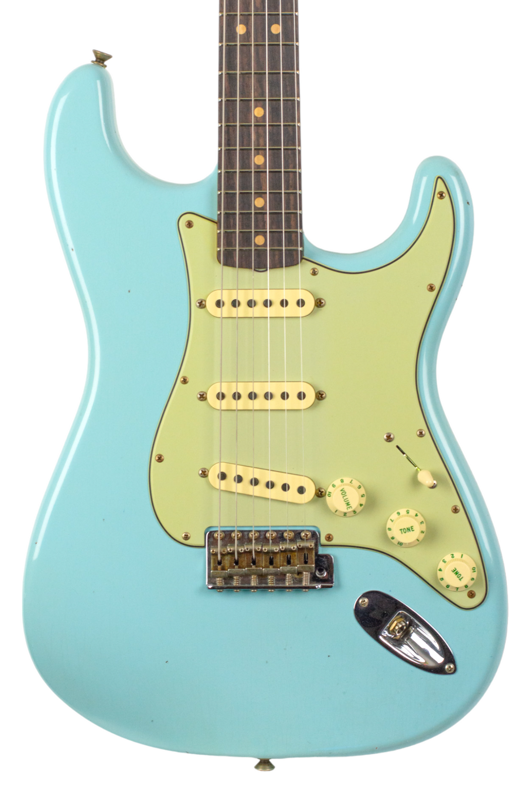 New Fender Custom Shop '64 Journeyman Stratocaster Faded/Aged Daphne Blue #CZ573876 (PDX)