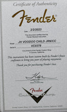 Load image into Gallery viewer, 2023 Fender Custom Shop Jimi Hendrix Voodoo Child Stratocaster Journeyman Black #VC0378 (PDX)

