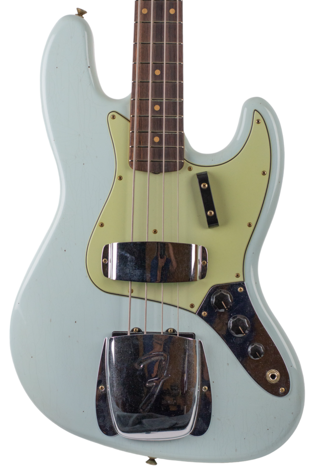 New Fender Custom Shop 1963 Journeyman Jazz Bass Faded/Aged Sonic Blue w/Matching Headstock #R130532 (PDX)