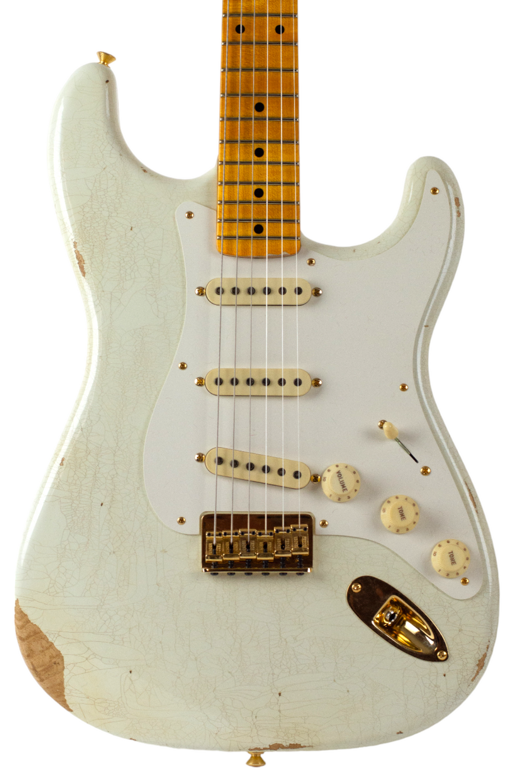 2023 Fender Custom Shop LE '56 Hardtail Stratocaster Relic Aged Olympic White #CZ563344 (PDX)