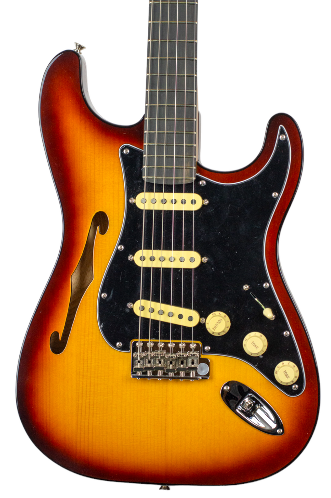 New Fender Limited Edition Suona Stratocaster Thinline Violin Burst w/Matching Headstock #US23064016 (PDX)