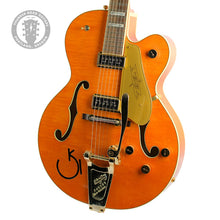 Load image into Gallery viewer, Used 2023 Gretsch G6120T-55 Vintage Select '55 Chet Atkins Hollow Body Western Orange #JT23020594 (PDX)
