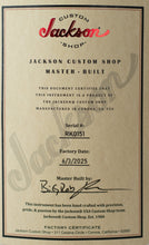 Load image into Gallery viewer, Used 2025 Jackson Custom Shop Big Rob Masterbuilt Relic Dark Gold Sparkle #RK0151 (PDX)
