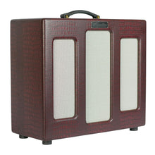 Load image into Gallery viewer, New Magnatone Limited Edition Varsity Reverb 1x12 Combo Cathedral Burgundy #008866 (PDX)
