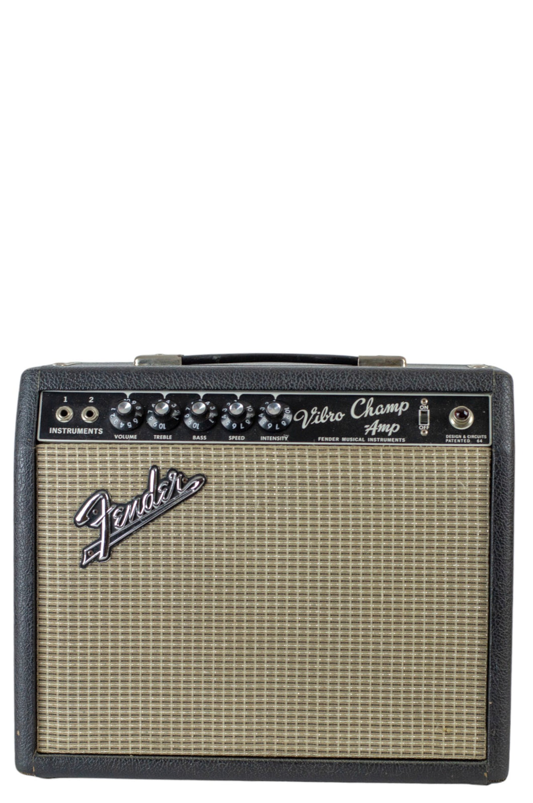 1967 Fender Vibro Champ Amp Black Tolex