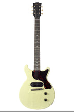 Load image into Gallery viewer, 2024 Gibson Custom Shop M2M TRG Stinger Les Paul Junior Double Cut &quot;TV Model&quot; Murphy Lab Ultra Light Aged TV White #831463 (PDX)
