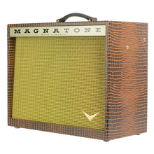 Load image into Gallery viewer, New Magnatone Kingston Combo w/TRG Exclusive Brown French Alligator Wrap &amp; Gold Stripe Grillcloth (PDX)
