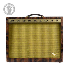Load image into Gallery viewer, New Magnatone Twilighter 1X12 Combo Amp w/TRG Exclusive Brown French Alligator Wrap &amp; Gold Stripe Grillcloth #TBD (PDX)
