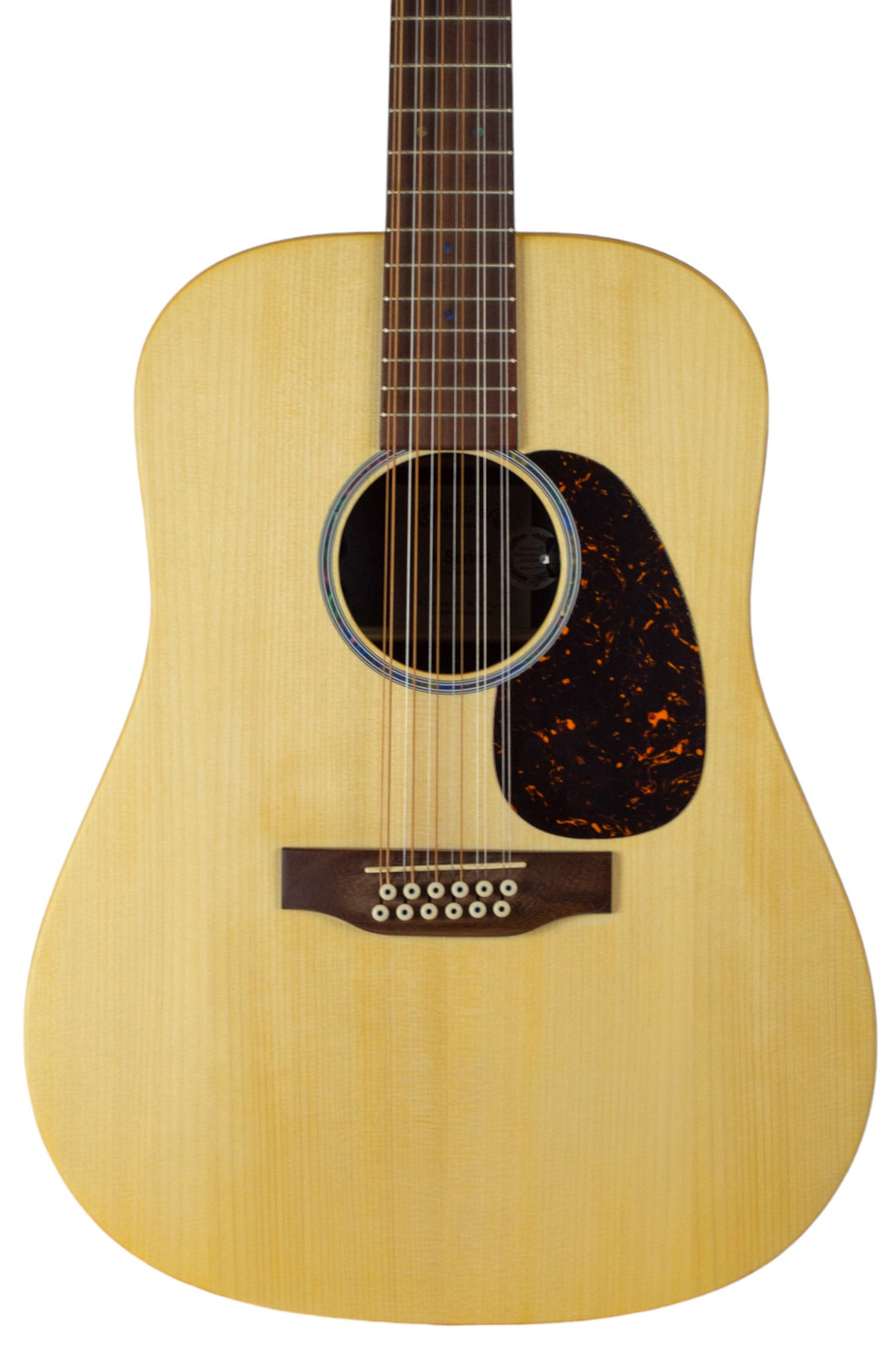 New Martin X Series D-X2E 12-String Sitka/HPL Brazilian Satin Natural #2881069 (PDX)