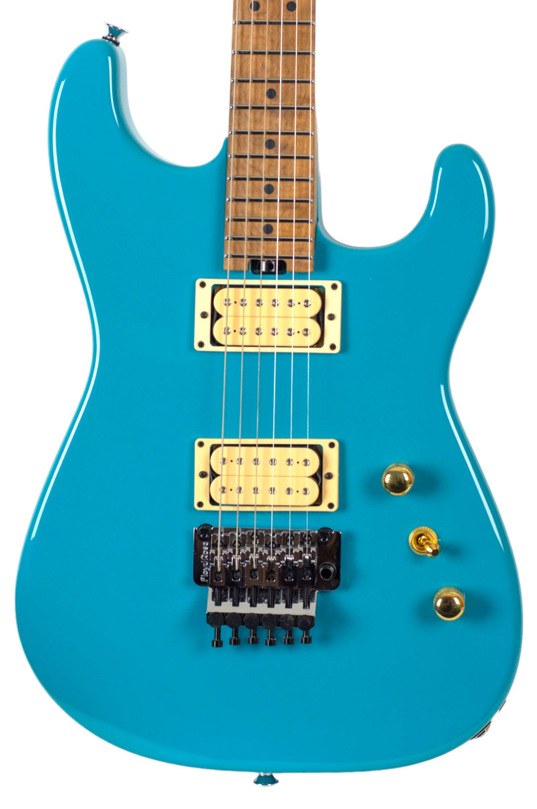 New Charvel Custom Shop San Dimas Floyd Rose Taos Turquoise w/FU-Tone Bridge Upgrade #C16818 (PDX)