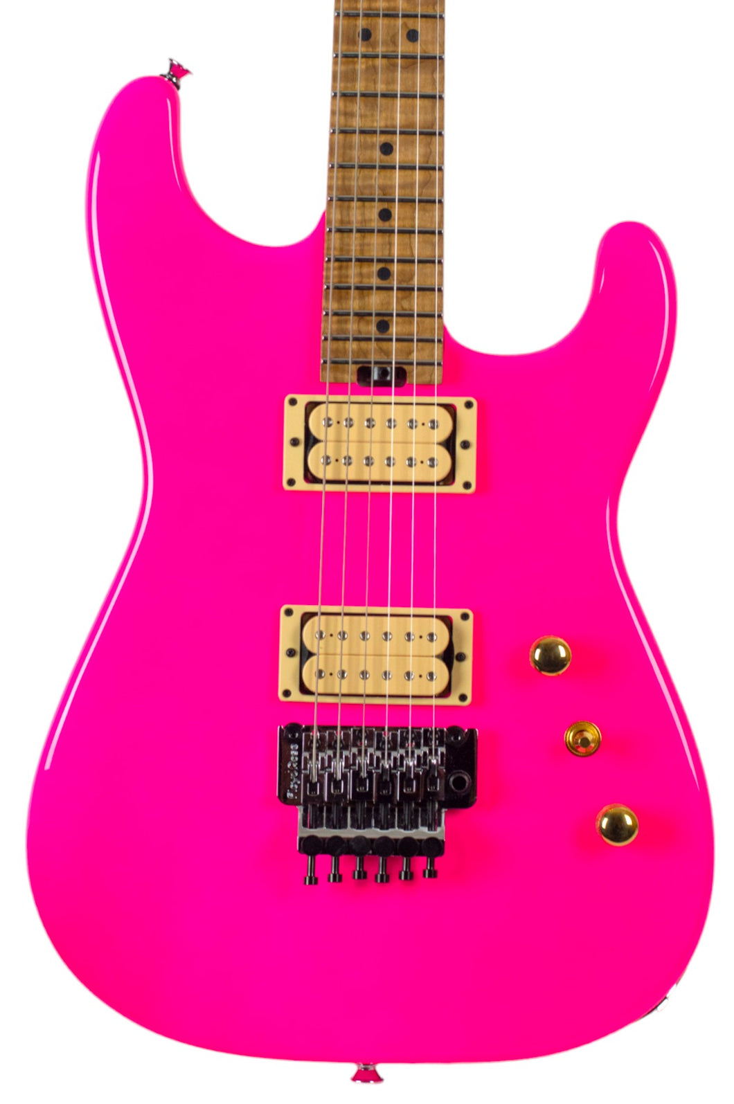 New Charvel Custom Shop San Dimas Floyd Rose 2H Neon Pink w/FU-Tone Upgrades #C17002 (PDX)