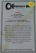 Load image into Gallery viewer, New Charvel Custom Shop "Red Dave" Masterbuilt San Dimas 1H Neon Pearl Green #RD0185  (PDX)
